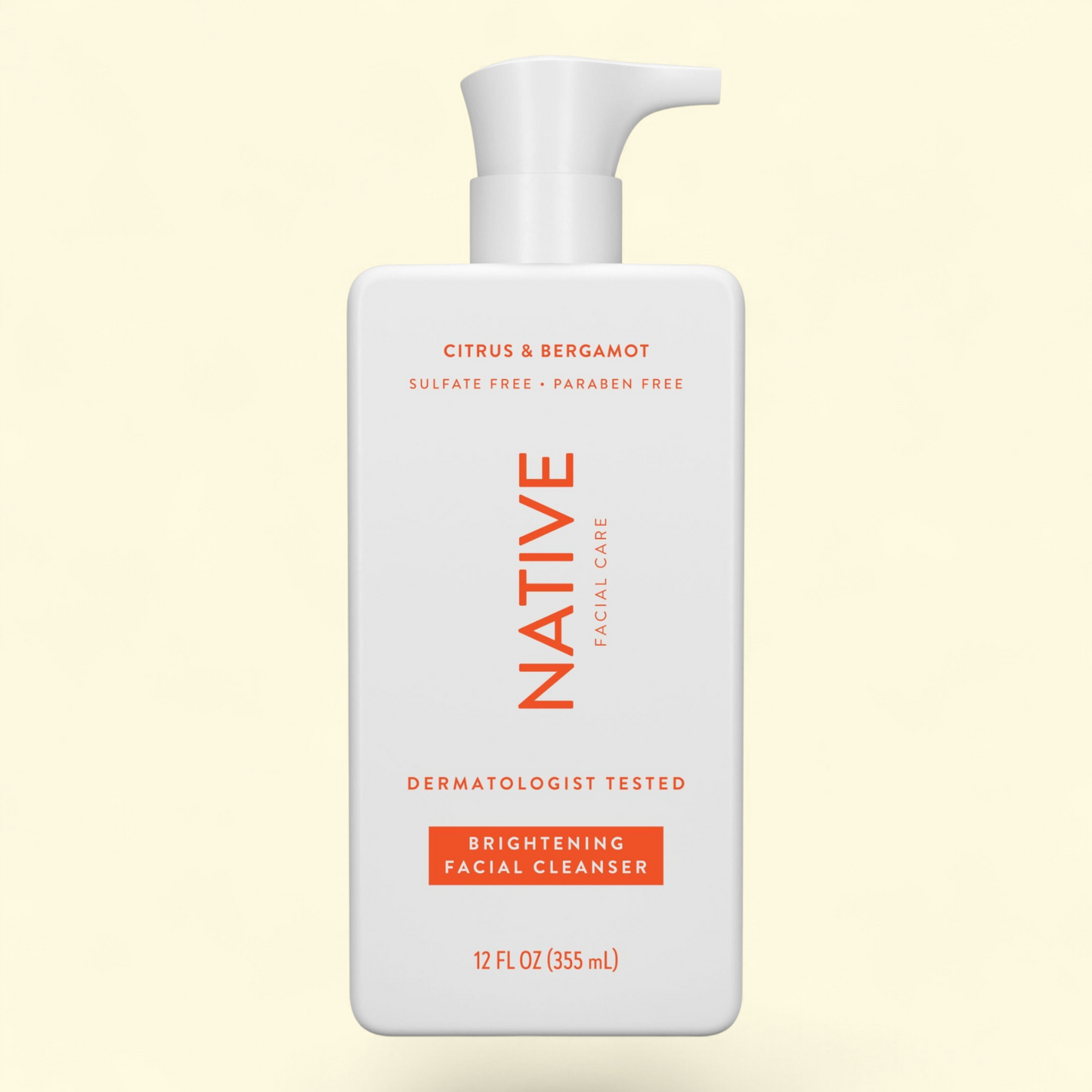 Native Brightening Facial Cleanser, 12 oz