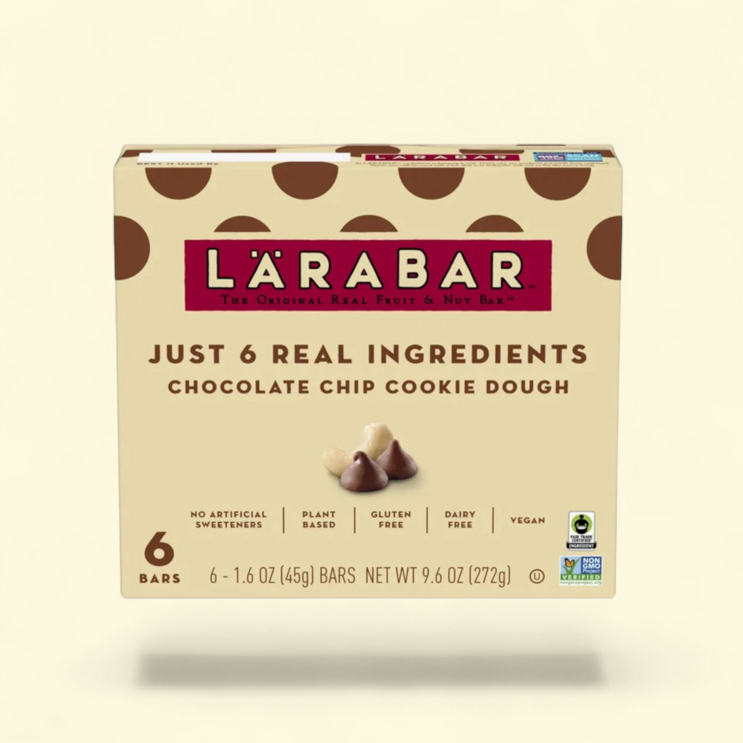 Larabar Chocolate Chip Cookie Dough Bars, 9.6 oz, 6 Count