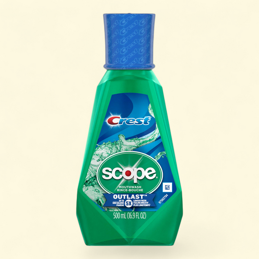 Crest Scope Outlast Mouthwash, Fresh Mint, 1 L