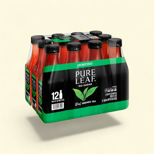 Pure Leaf Unsweetened Black Iced Tea, 16.9 fl oz — authentic US product shipped worldwide by Treatspree