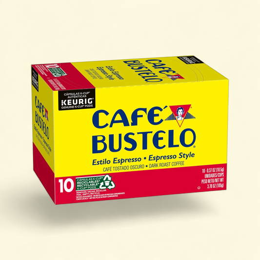 Café Bustelo Espresso Style Dark Roast Coffee, Keurig K-Cup Pods,  10 count