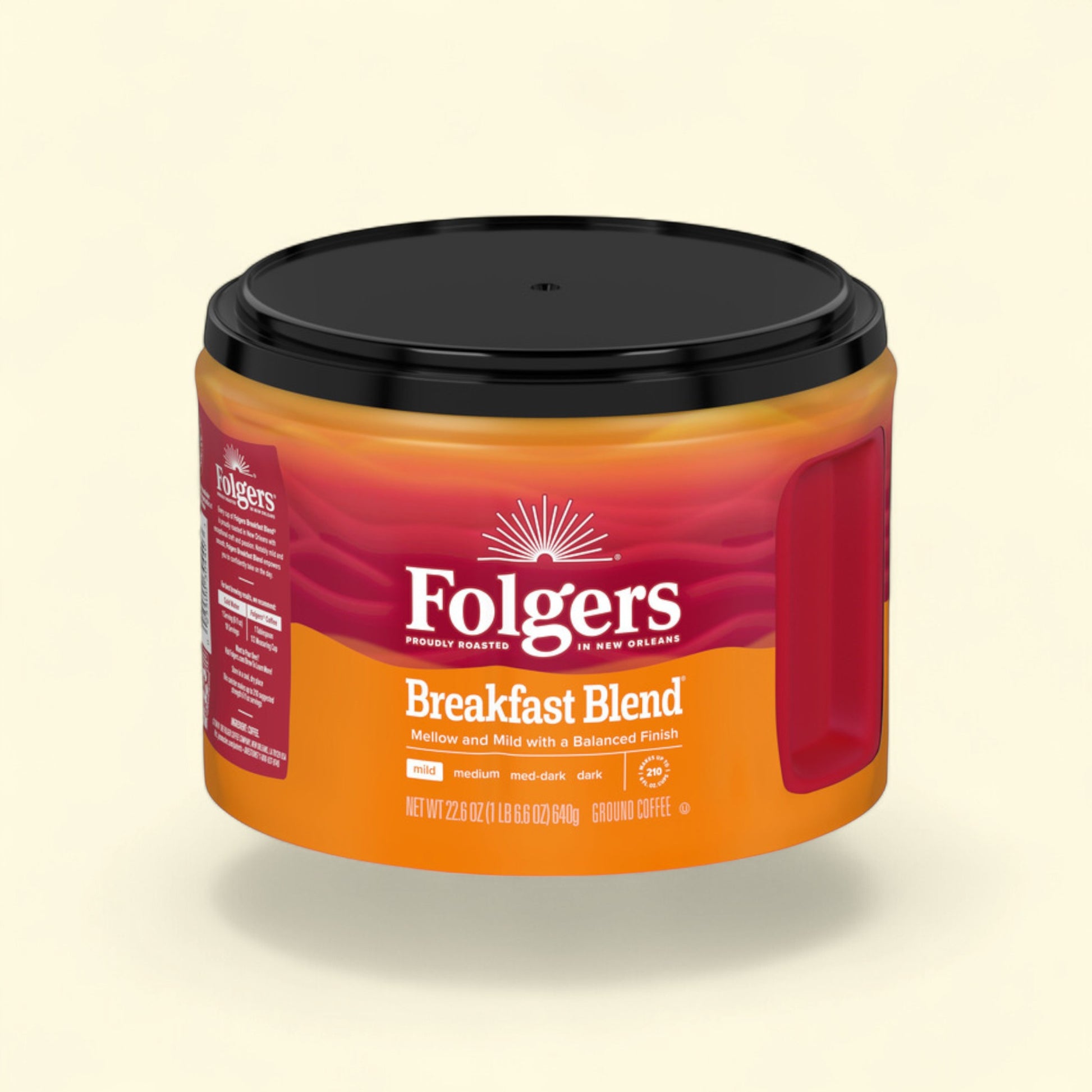 Folgers Breakfast Blend Ground Coffee, Mild Roast, 24 oz — authentic US product shipped worldwide by Treatspree