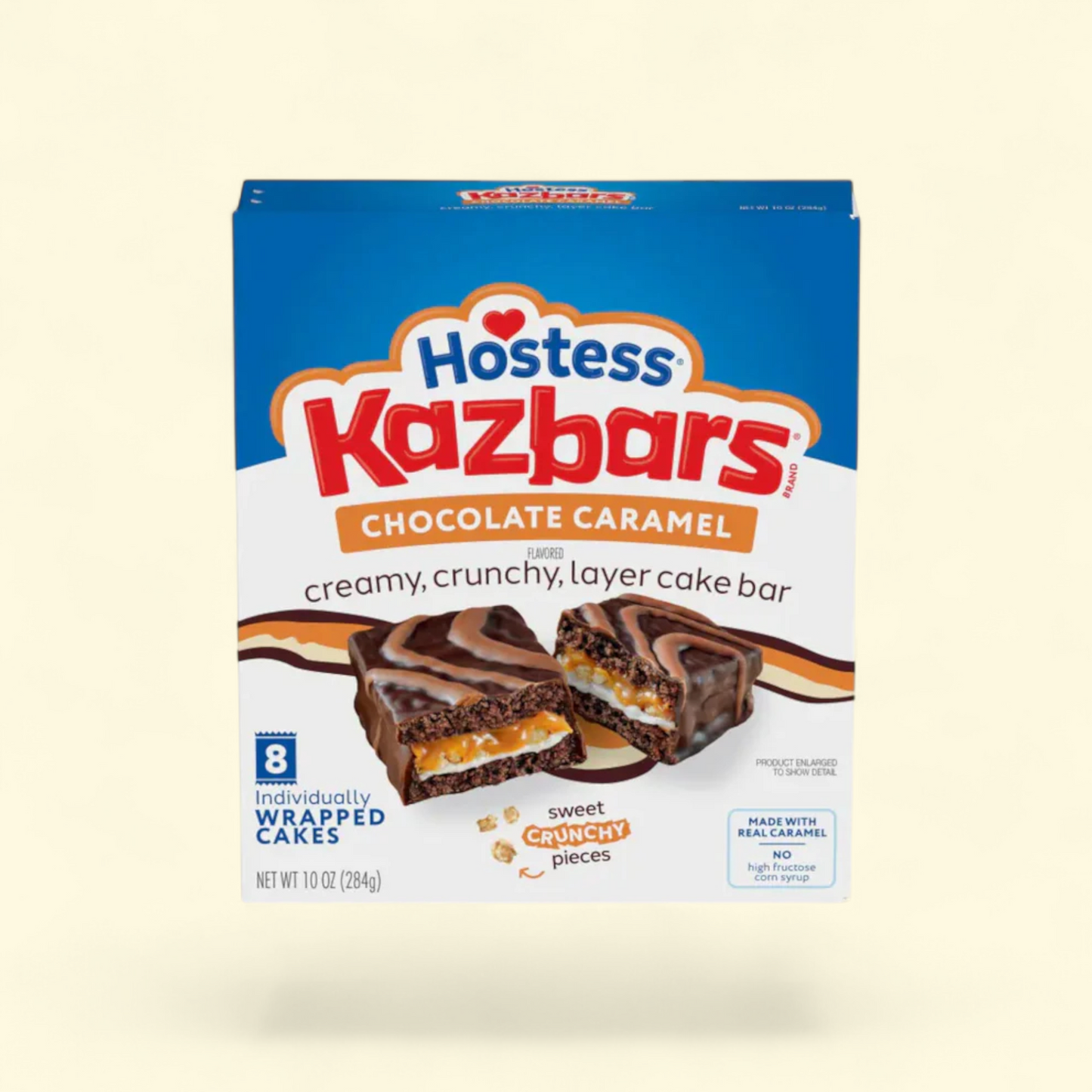Hostess Kazbars Layer Cake Bars, Chocolate Caramel, 6 pack