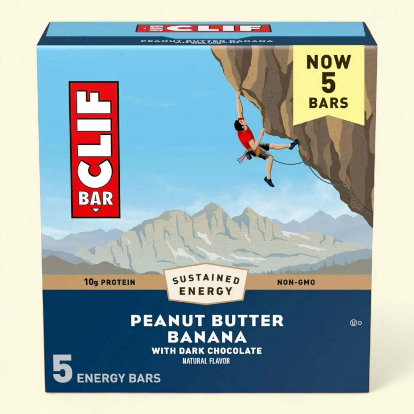 CLIF BAR Energy Bars, Peanut Butter Banana with Dark Chocolate Flavor, 5ct