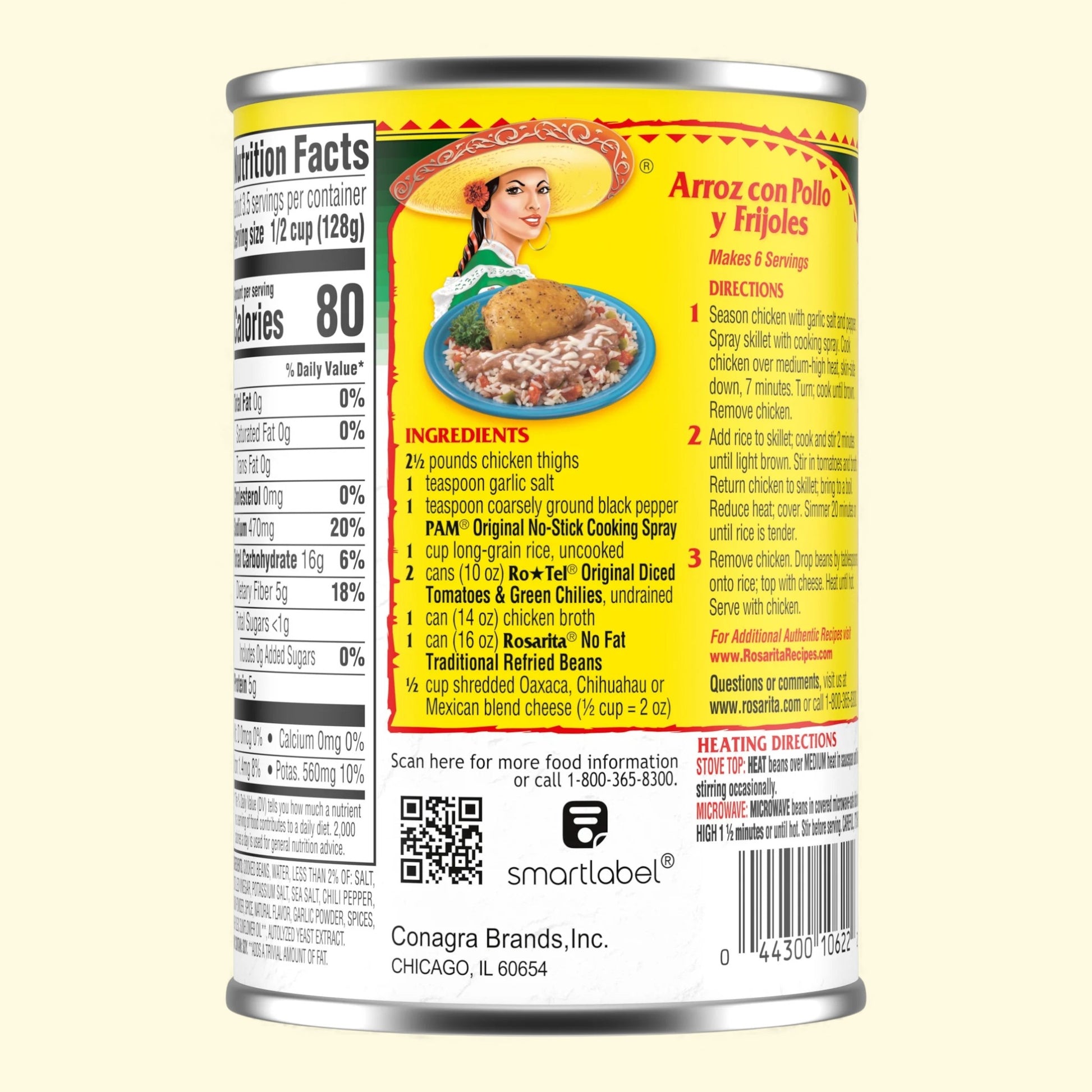 Arroz Con Pollo y Frijoles 