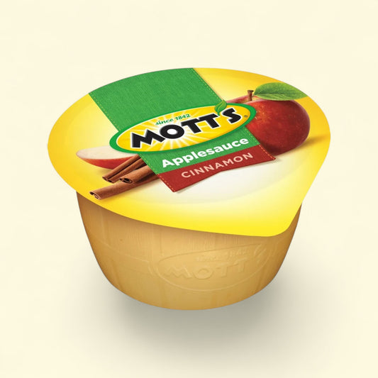 Mott's cinnamon applesauce container 