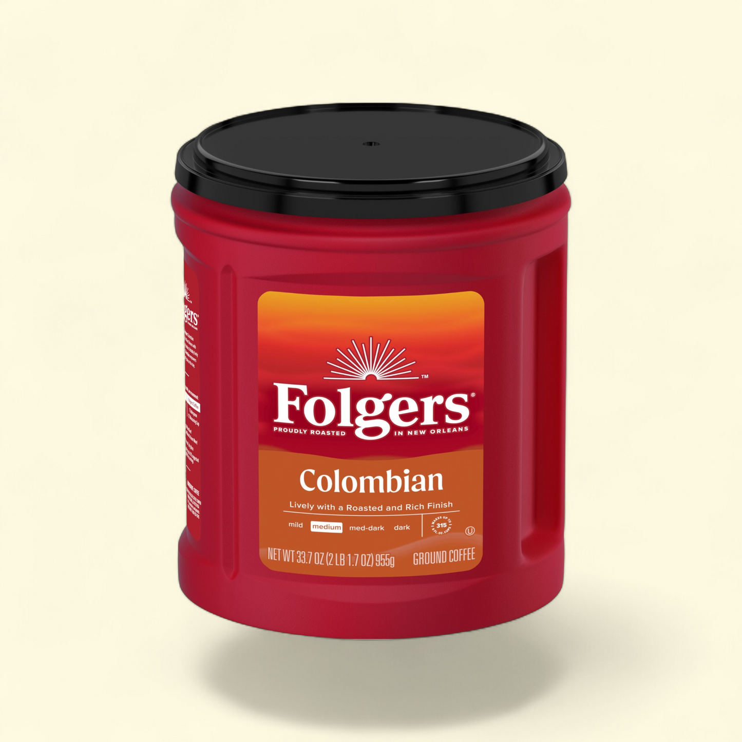 Folgers Colombian Ground Coffee, Medium Roast, 24 oz