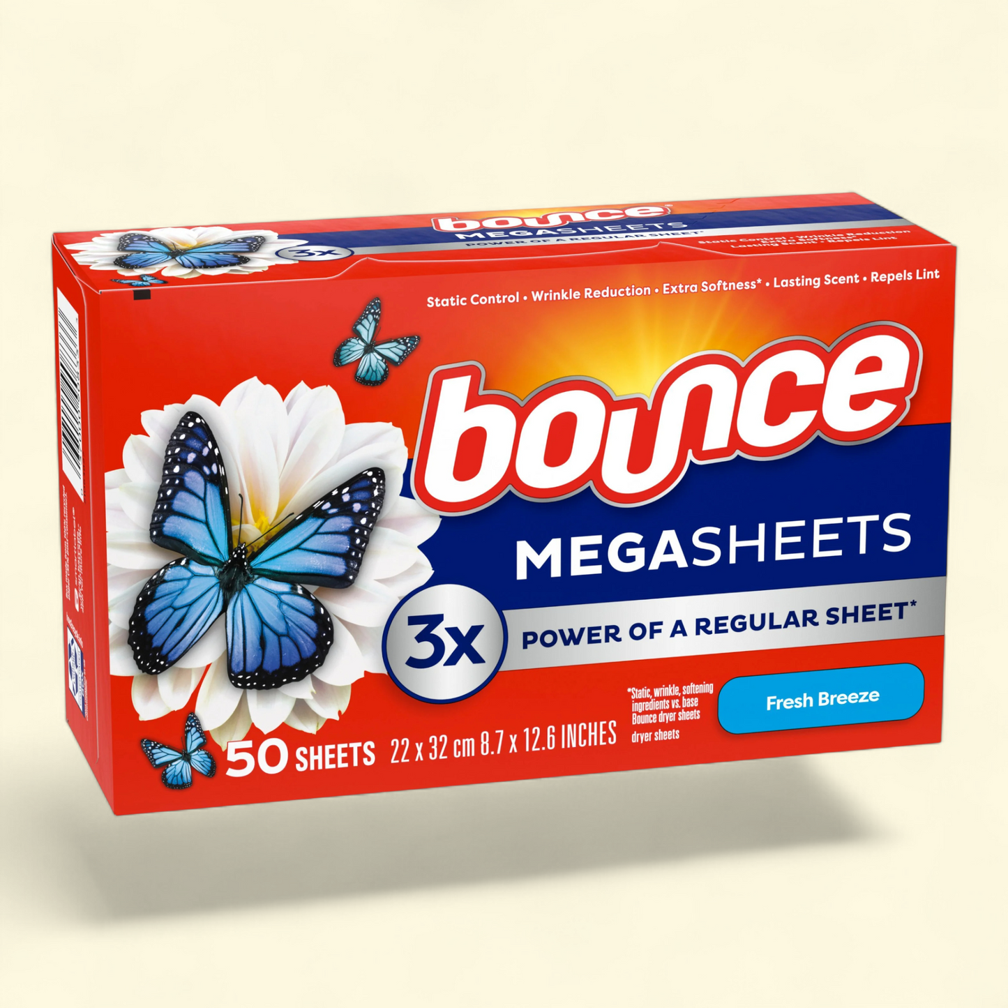 Bounce Dryer Sheets, Fresh Breeze, 50 Count