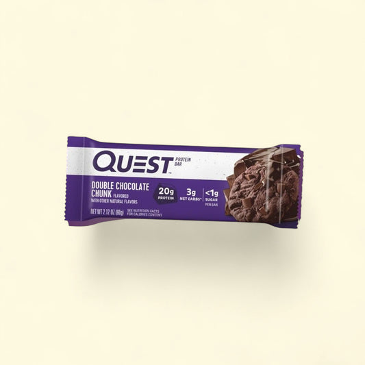 Quest Protein Bar, Double Chocolate Chunk, 12 Count — authentic US product shipped worldwide by Treatspree
