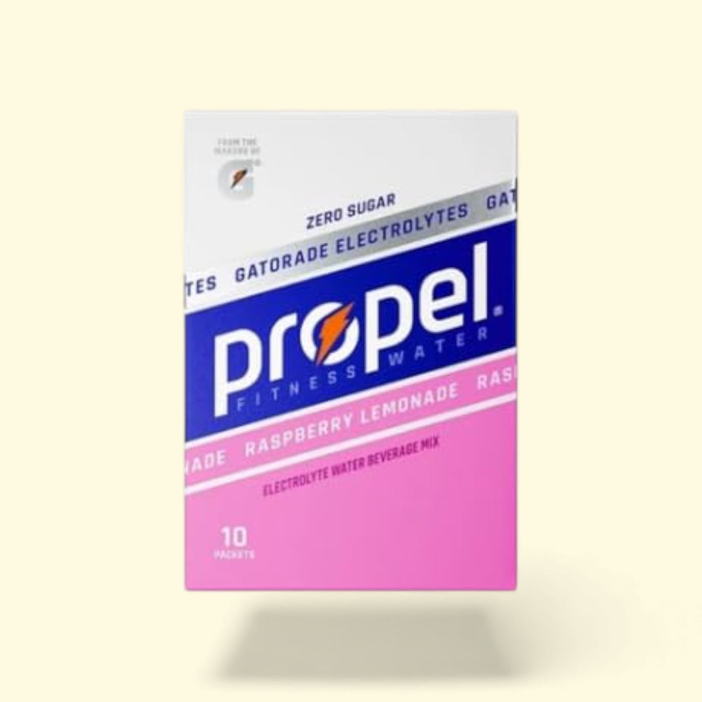 Propel Fitness Water package on a light beige background