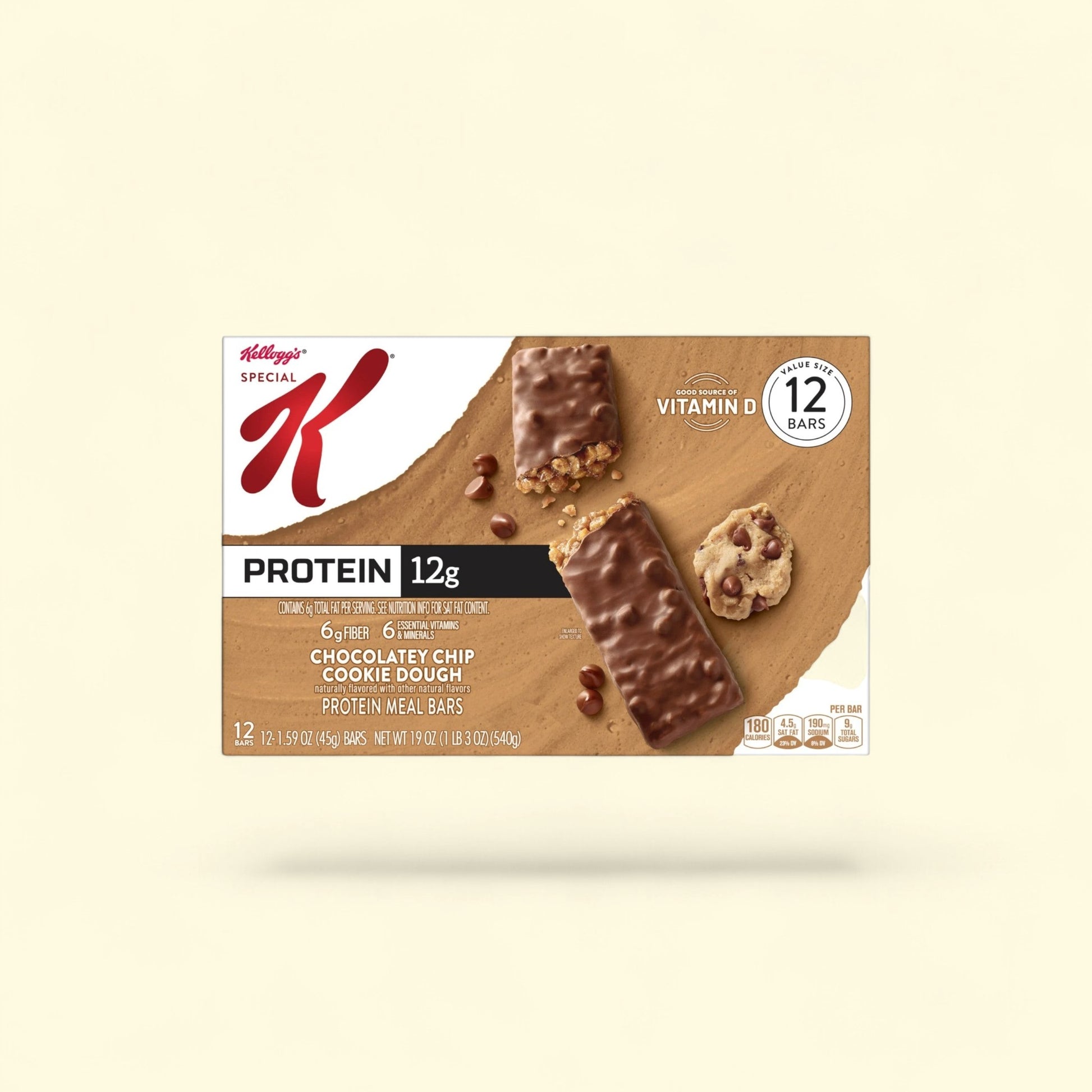 Special K Bar Chocolatey Chip Cookie Dough Chewy Protein Meal Bars,... — authentic US product shipped worldwide by Treatspree