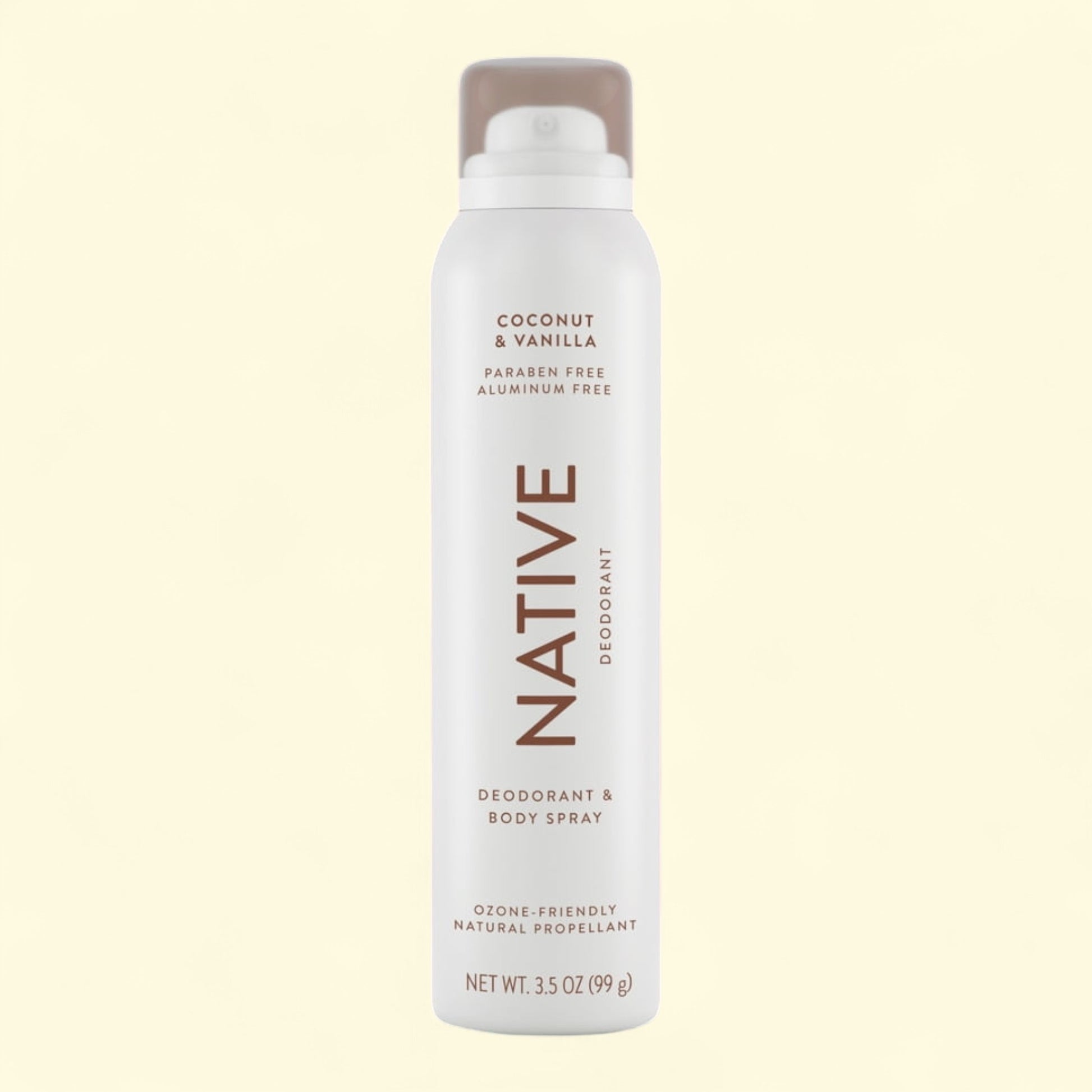 Native deodorant and body spray bottle