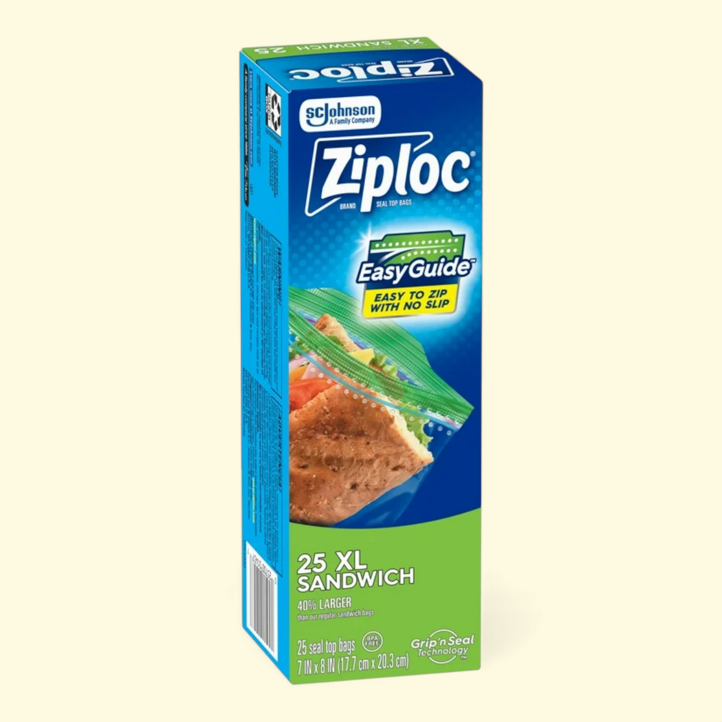 Ziploc XL Sandwich Bags, 25 count