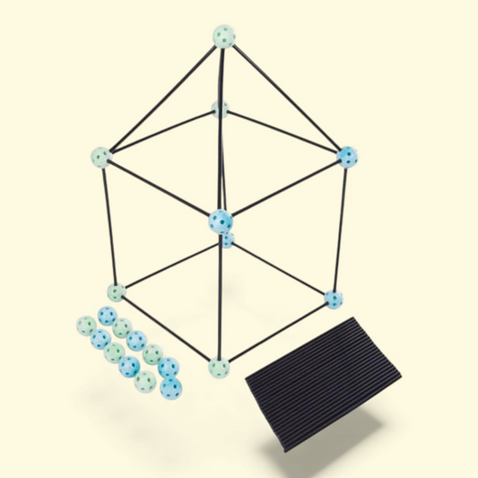 Hey! Play! Construction Fort Building Toy Set, 60 Pieces