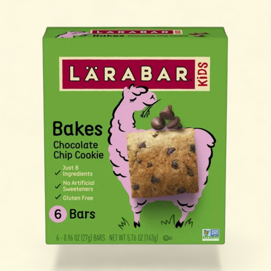 Larabar Kids Bakes Chocolate Chip Cookie Bars, 5.76 oz, 6 Ct