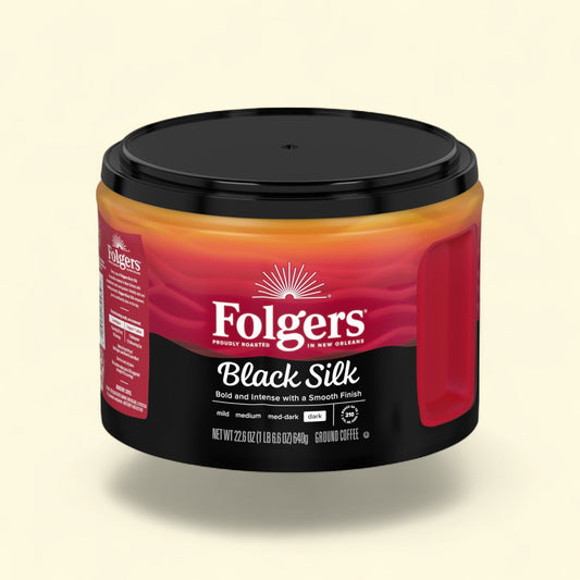 Folgers Black Silk Ground Coffee, 10 oz — authentic US product shipped worldwide by Treatspree