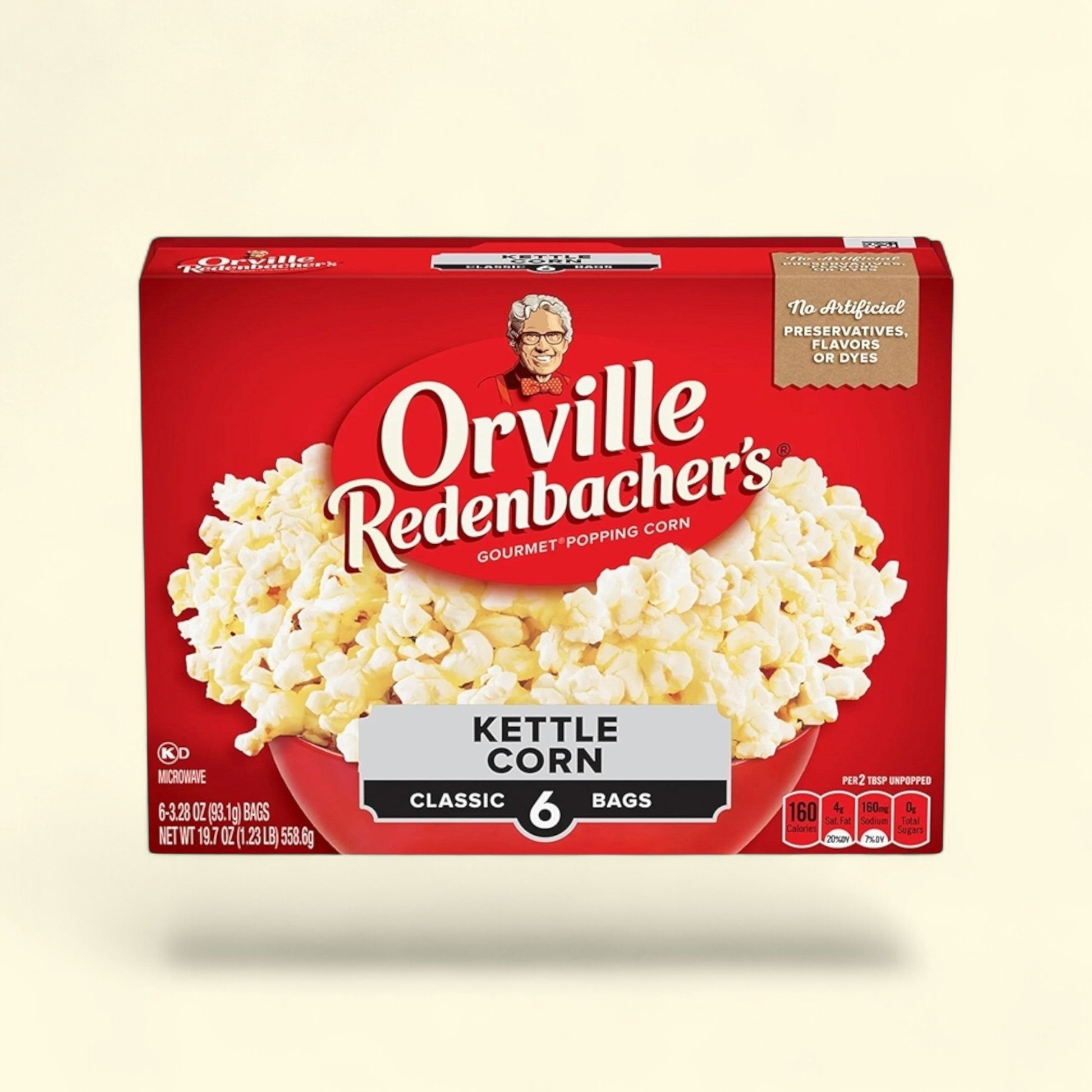 Orville Redenbacher's Kettle Corn Popcorn, 3.3 oz., 6-Count — authentic US product shipped worldwide by Treatspree