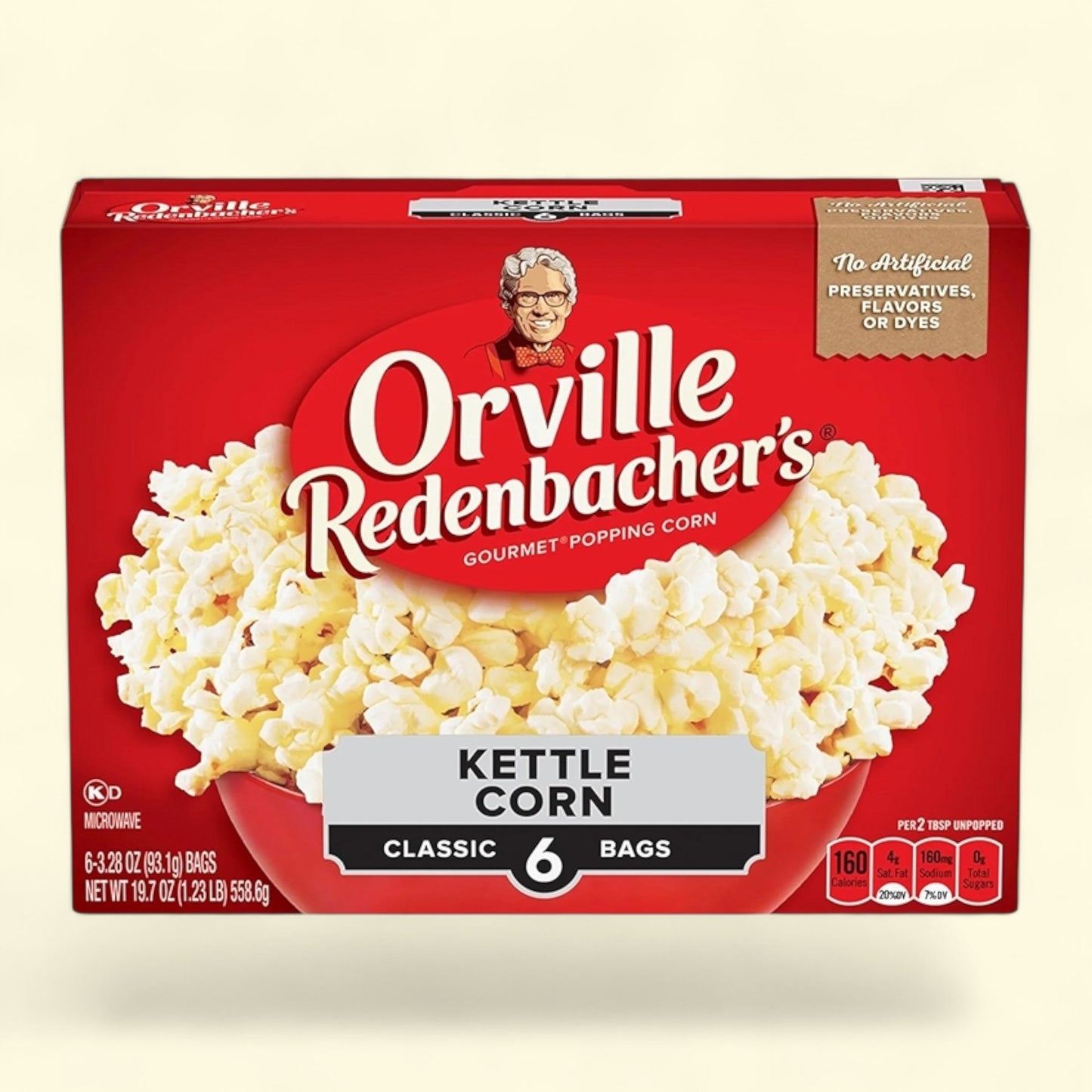 Orville Redenbacher's Kettle Corn Popcorn, 3.3 oz., 6-Count — authentic US product shipped worldwide by Treatspree