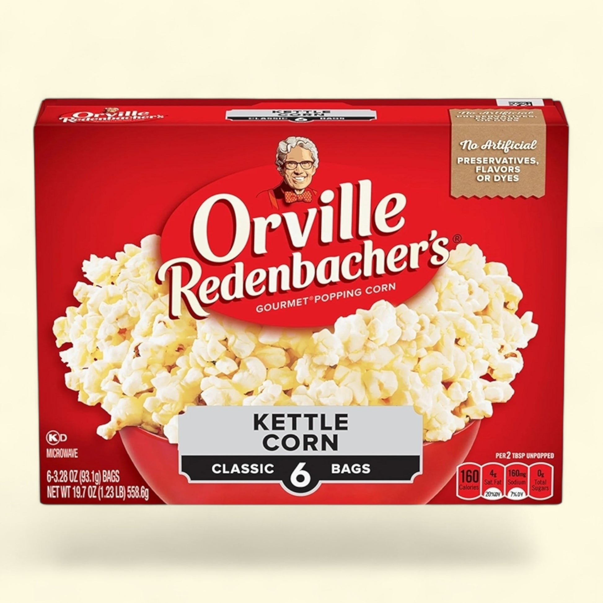 Orville Redenbacher's Kettle Corn Popcorn, 3.3 oz., 6-Count — authentic US product shipped worldwide by Treatspree