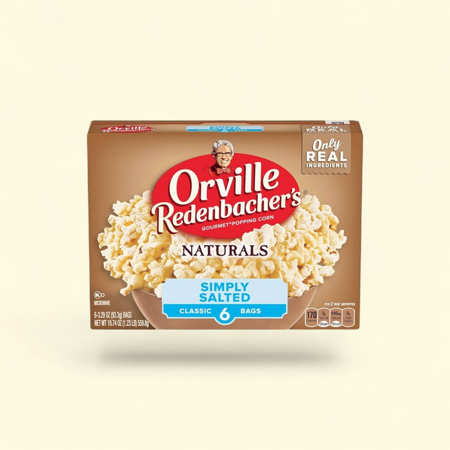 Orville Redenbacher's Naturals Microwave Popcorn, 3.3 oz., 6-Count — authentic US product shipped worldwide by Treatspree