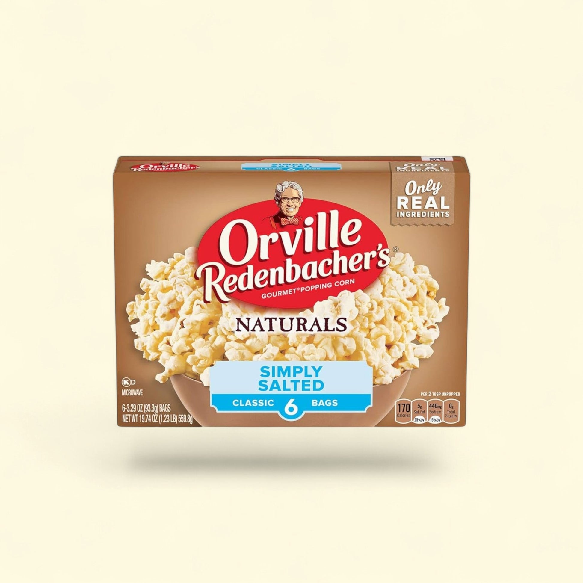 Orville Redenbacher's Naturals Microwave Popcorn, 3.3 oz., 6-Count — authentic US product shipped worldwide by Treatspree