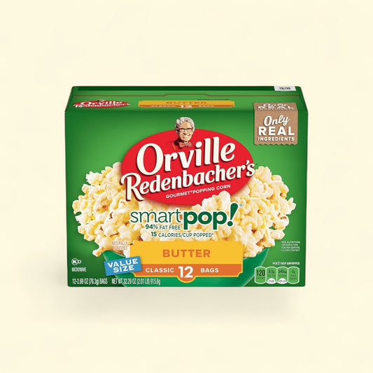 Orville Redenbacher's Smart Pop! Butter Popcorn, 2.7 oz., 12-Count — authentic US product shipped worldwide by Treatspree