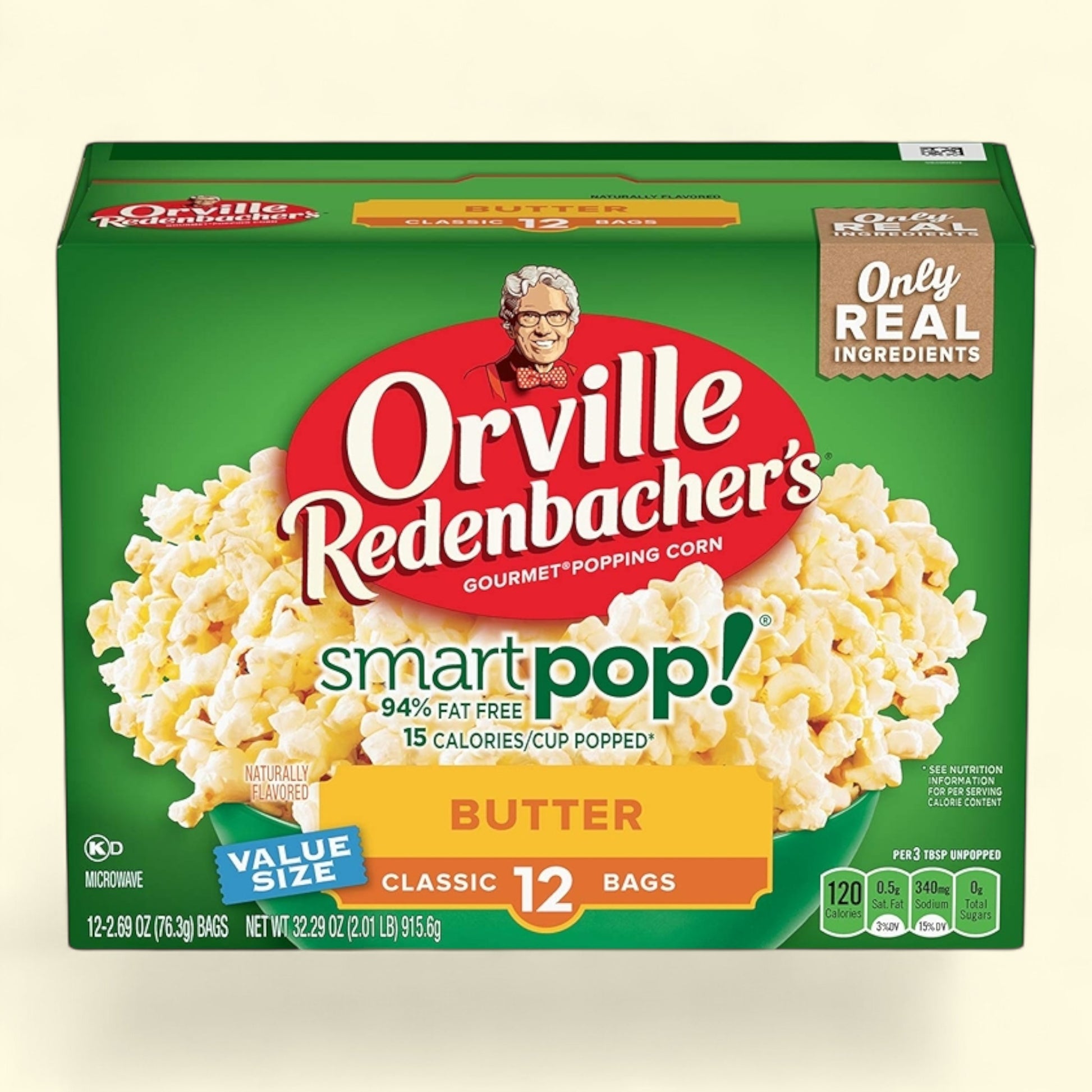 Orville Redenbacher's Smart Pop! Butter Popcorn, 2.7 oz., 12-Count