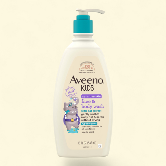 Aveeno Kids Gentle Face and Body Wash, 18 fl oz