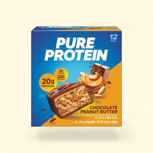 Pure Protein Bars, Chocolate Peanut Butter, 1.76 oz, 12 Ct — authentic US product shipped worldwide by Treatspree