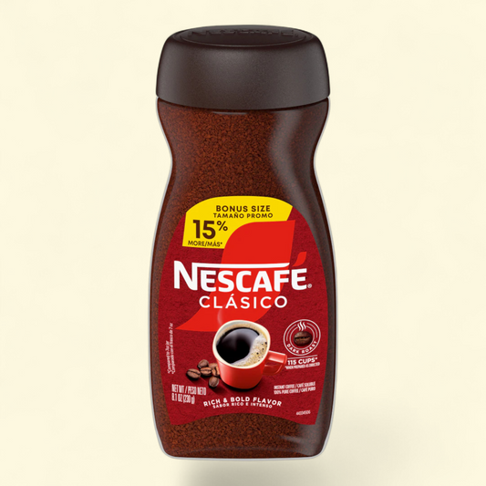 Nescafé Clasico Dark Roast Instant Coffee, 8.1 oz