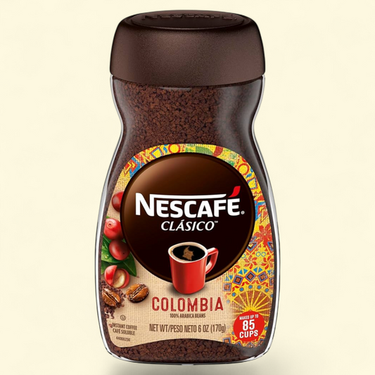 NESCAFÉ Clásico Instant Coffee, Medium Roast, Colombia, 7 oz