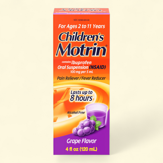 Children's Motrin Oral Suspension, Ibuprofen, 4 oz