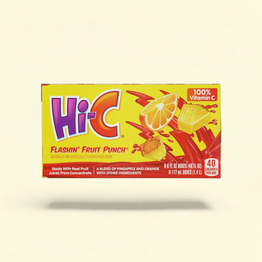 Hi-C Torrential Tropical Punch Juice Boxes, 6 fl oz 6 pack — authentic US product shipped worldwide by Treatspree
