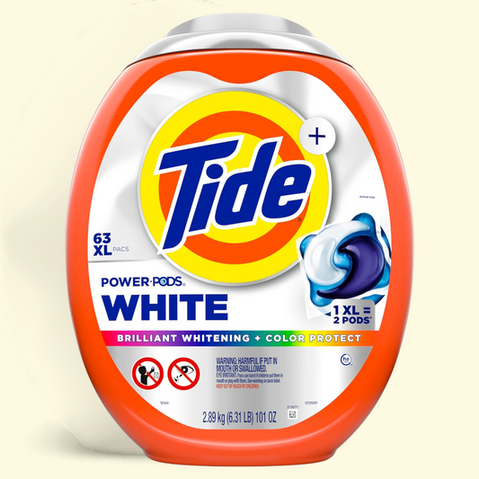Tide Power PODS White Laundry Detergent Pacs, 63 Count