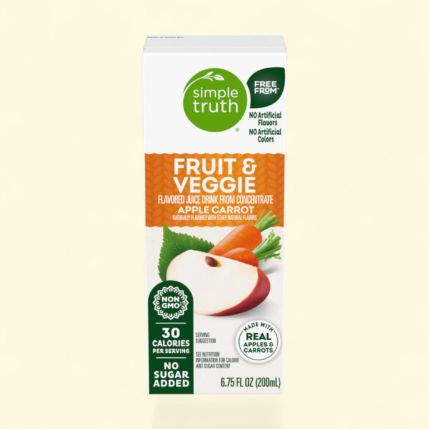 Simple Truth, Apple Carrot Kids Juice Boxes, 8 count