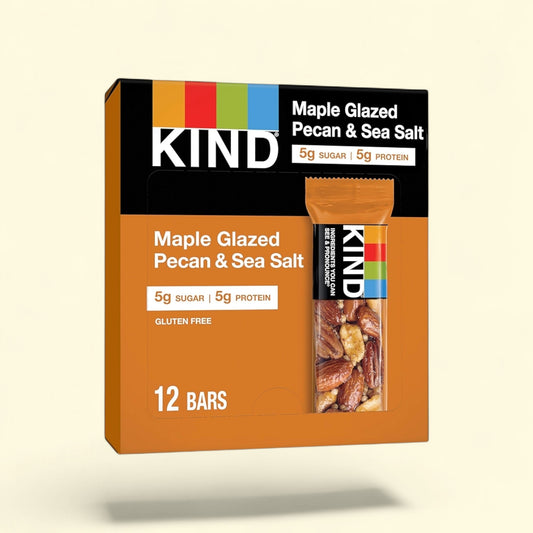 KIND Maple Glazed Pecan & Sea Salt Snack Bars, 1.4 oz, 12 Count — authentic US product shipped worldwide by Treatspree