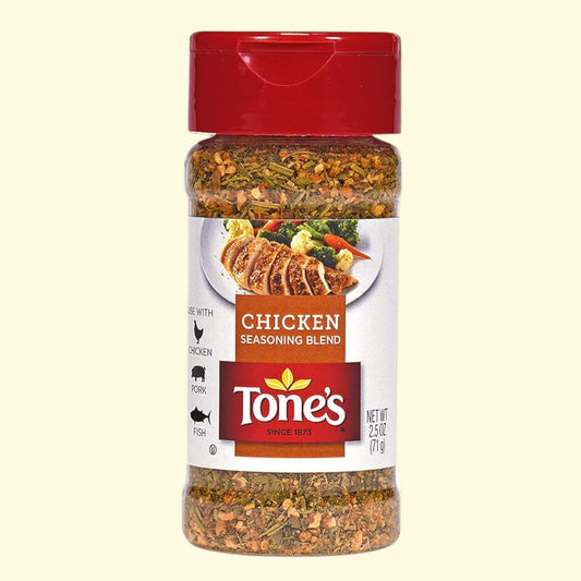 Tone's Chicken Seasoning Blend, 2.5 oz — authentic US product shipped worldwide by Treatspree