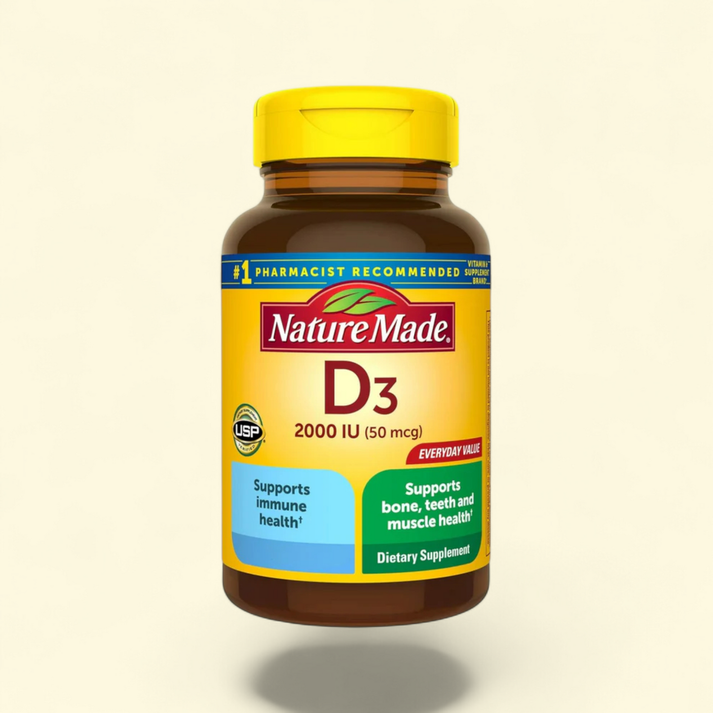 Nature Made Vitamin D3 2000 IU Softgels, 260 Count