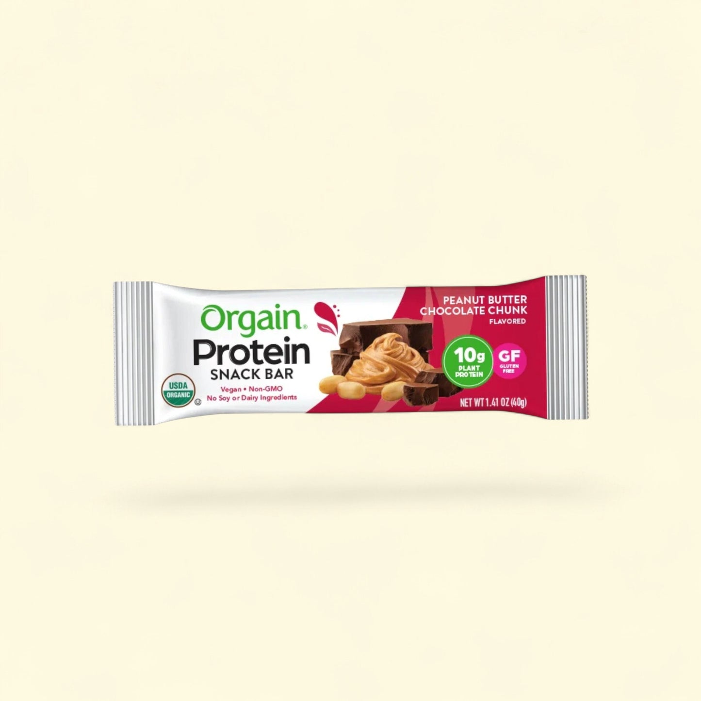 Orgain Protein Snack Bars, Peanut Butter Chocolate Chunk, 16.9oz, 12ct — authentic US product shipped worldwide by Treatspree