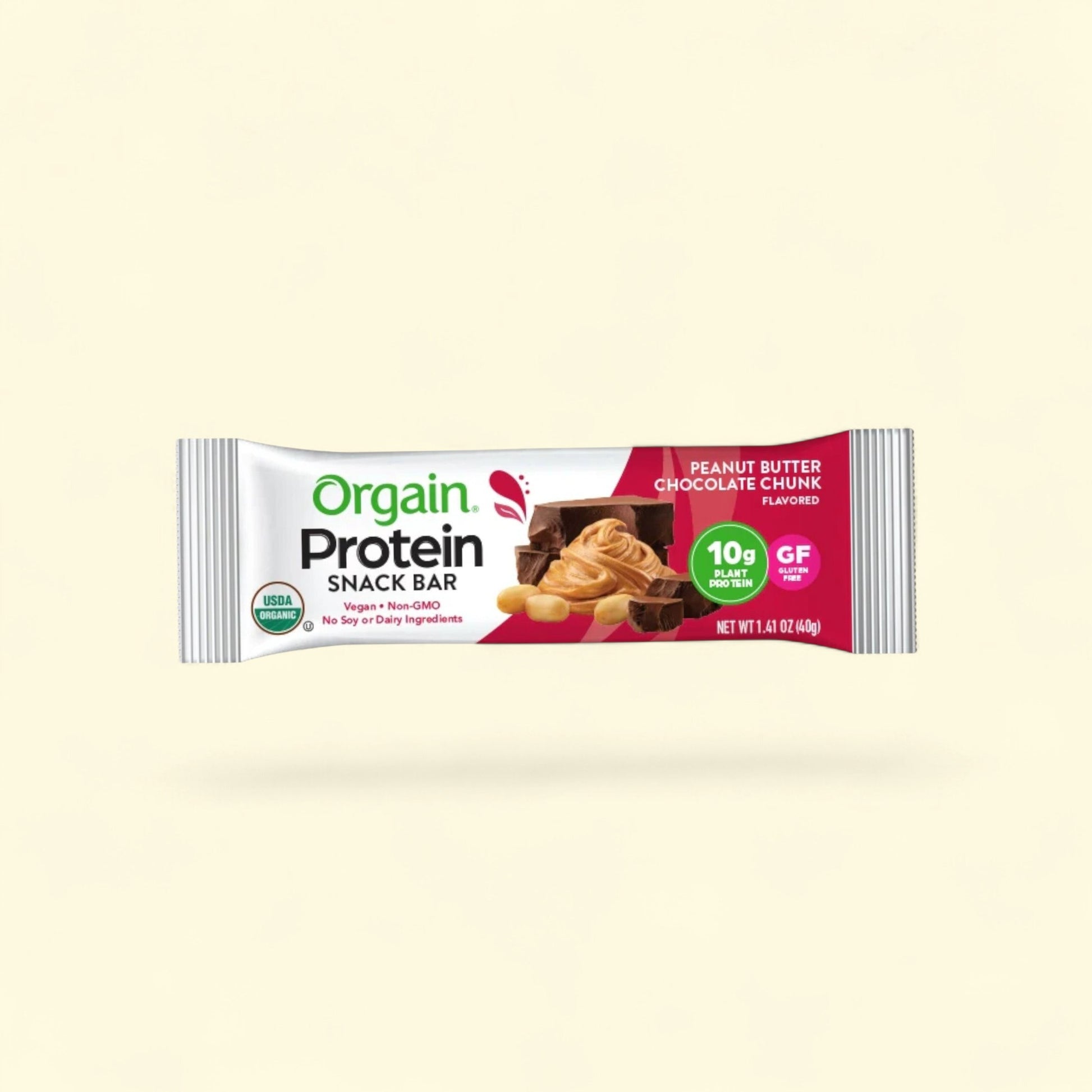 Orgain Protein Snack Bars, Peanut Butter Chocolate Chunk, 16.9oz, 12ct — authentic US product shipped worldwide by Treatspree