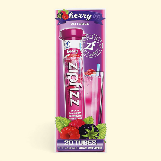 Zipfizz Energy Drink Mix, Berry, 20 ct