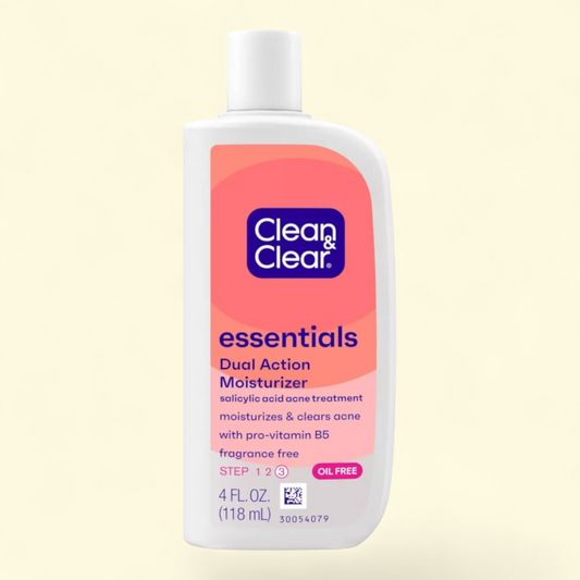 Clean & Clear Essentials Dual Action Acne Facial Moisturizer, 4 fl. oz
