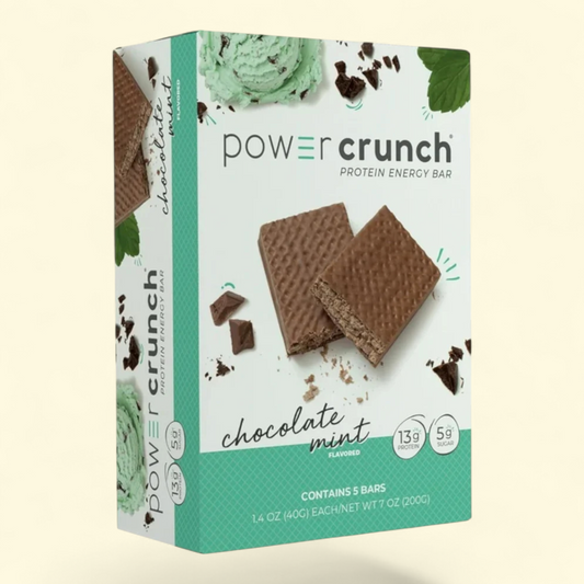 Power Crunch Protein Energy Bars, Chocolate Mint, 1.4 oz, 5 Count