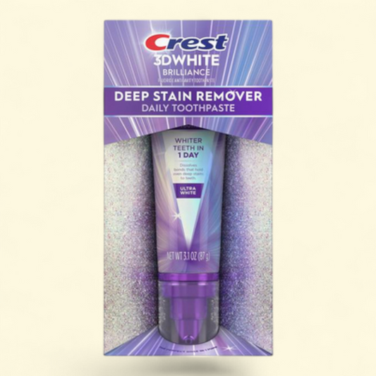 Crest 3DWhite Brilliance Deep Stain Remover Toothpaste, 2.1oz
