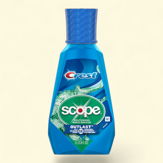 Crest Scope Outlast Mouthwash, Cool Peppermint, 1L