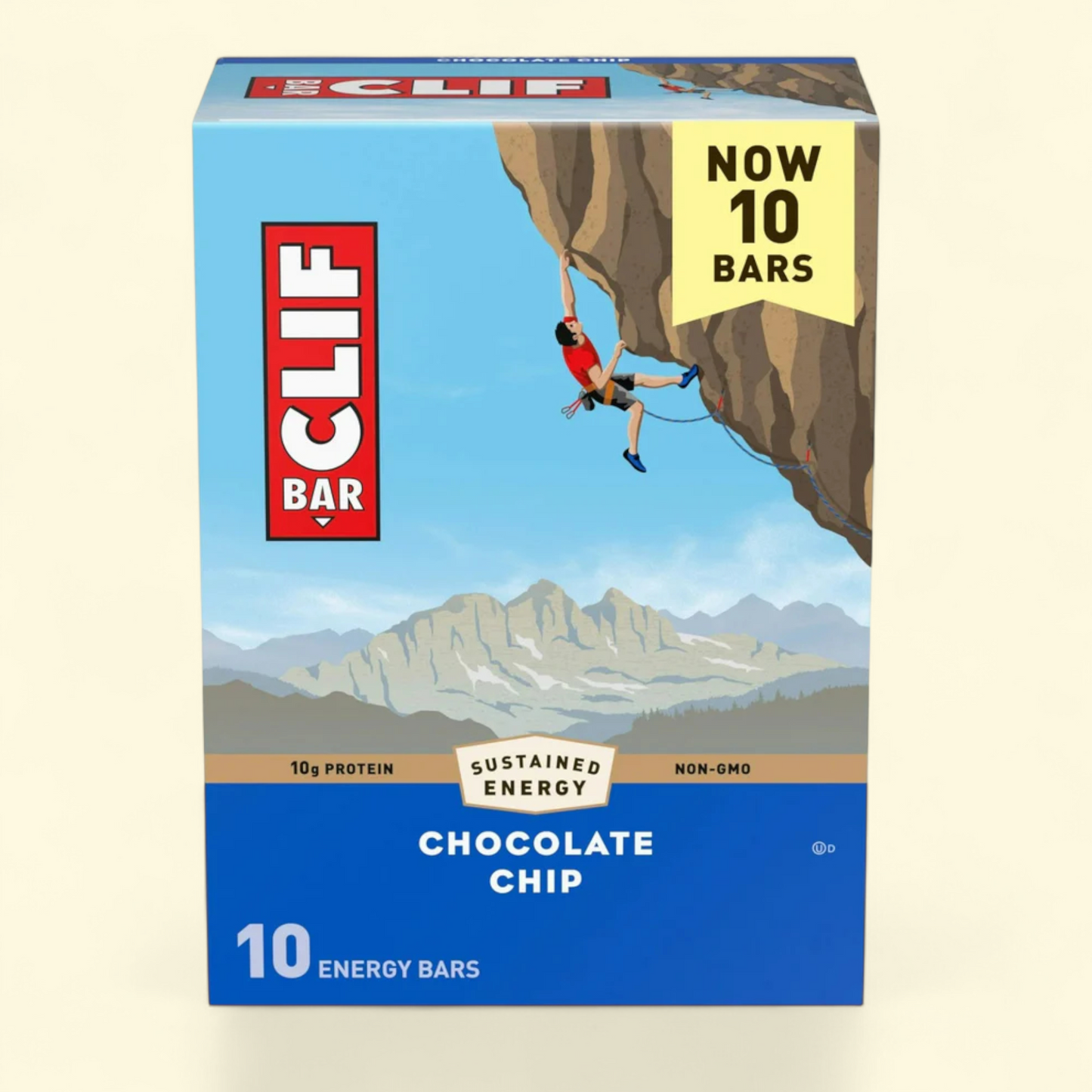 Clif Bar Chocolate Chip Energy Bars, 10ct