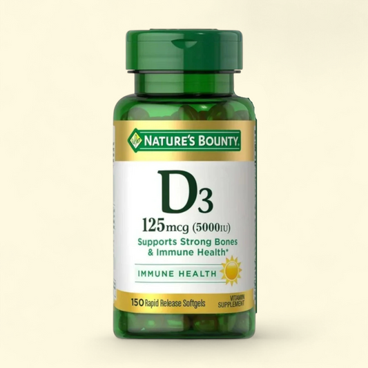Nature's Bounty Vitamin D3, 125 mcg, Softgels, 150 Count
