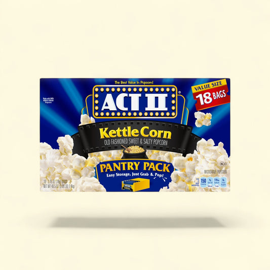 Act II Kettle Corn Microwave Popcorn, 2.75 oz., 18-Count — authentic US product shipped worldwide by Treatspree