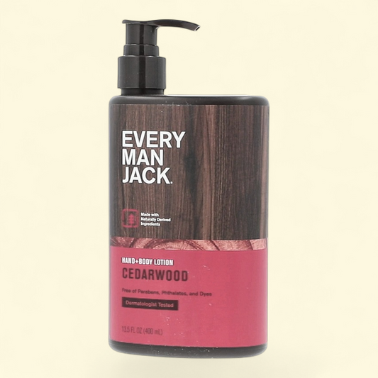 Every Man Jack Cedarwood Hand & Body Lotion, 13.5oz