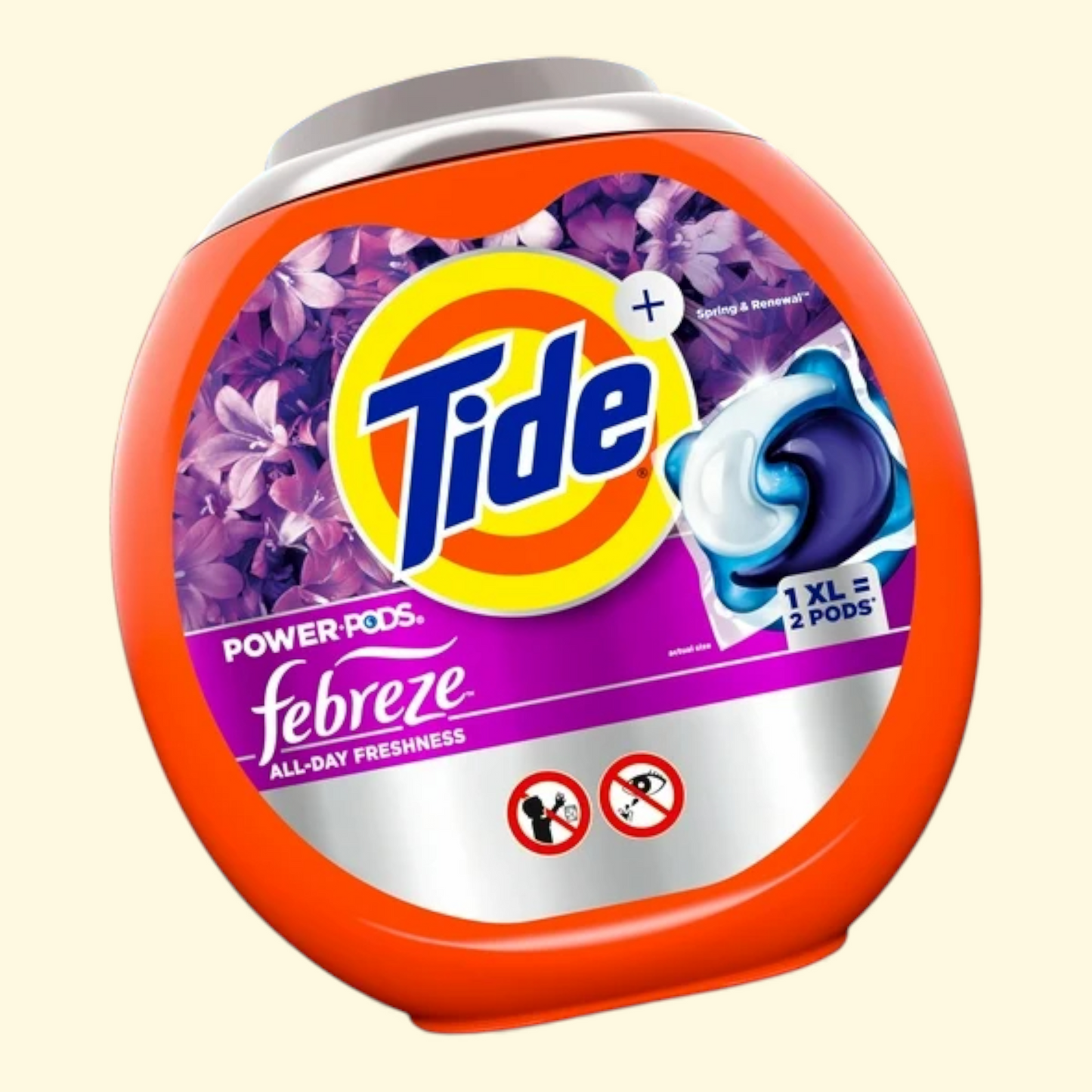 Tide Power PODS Laundry Detergent Pacs, Spring & Renewal, 45 Count